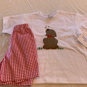 Bailey boys two piece set . Shorts and shirt. Adorable. Size 4T
